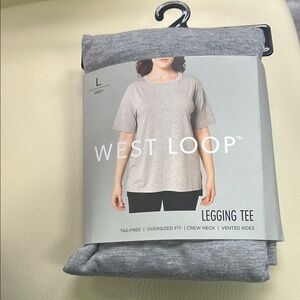West Loop Heather Gray Legging Tee